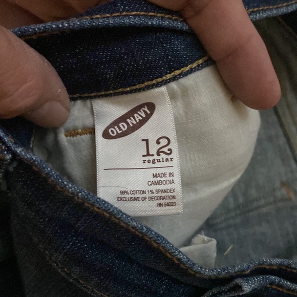 Old navy sweetheart blue jeans size 12 womens - Picture 3 of 5